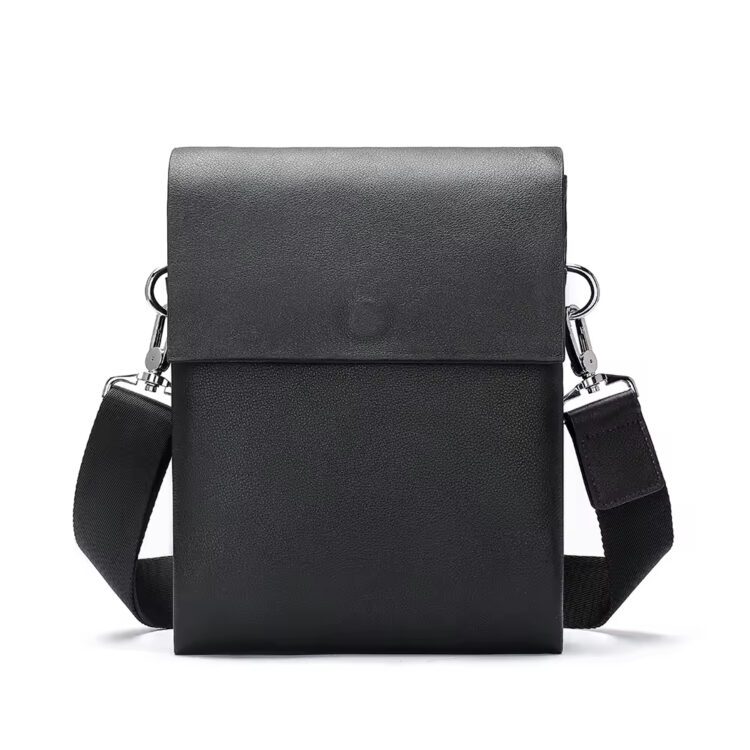Men's Business Office Genuine Leather Small Shoulder/Crossbody/Messenger Bag